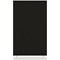 Impulse Plus Floor Screen, 1000x1650mm, Black