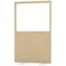 Impulse Plus Clear Half Vision Floor Screen, 1200x1800mm, Beige