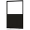 Impulse Plus Clear Half Vision Floor Screen, 1200x1800mm, Black