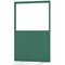 Impulse Plus Clear Half Vision Floor Screen, 1200x1800mm, Palm Green
