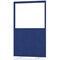 Impulse Plus Clear Half Vision Floor Screen, 1200x1800mm, Powder Blue