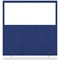 Impulse Plus Clear Half Vision Floor Screen, 1600x1650mm, Powder Blue
