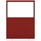 Impulse Plus Clear Half Vision Floor Screen, 1200x1650mm, Burgundy