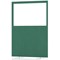 Impulse Plus Clear Half Vision Floor Screen, 1200x1650mm, Palm Green