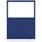 Impulse Plus Clear Half Vision Floor Screen, 1200x1650mm, Powder Blue