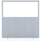 Impulse Plus Clear Half Vision Floor Screen, 1600x1500mm, Light Grey