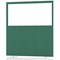 Impulse Plus Clear Half Vision Floor Screen, 1600x1500mm, Palm Green