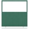 Impulse Plus Clear Half Vision Floor Screen, 1600x1500mm, Palm Green