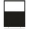 Impulse Plus Clear Half Vision Floor Screen, 1200x1500mm, Black