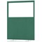 Impulse Plus Clear Half Vision Floor Screen, 1200x1500mm, Palm Green