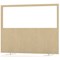 Impulse Plus Clear Half Vision Floor Screen, 1600x1200mm, Beige