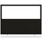 Impulse Plus Clear Half Vision Floor Screen, 1600x1200mm, Black