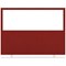 Impulse Plus Clear Half Vision Floor Screen, 1600x1200mm, Burgundy