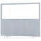 Impulse Plus Clear Half Vision Floor Screen, 1600x1200mm, Light Grey