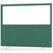 Impulse Plus Clear Half Vision Floor Screen, 1600x1200mm, Palm Green