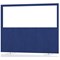Impulse Plus Clear Half Vision Floor Screen, 1600x1200mm, Powder Blue