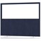 Impulse Plus Clear Half Vision Floor Screen, 1600x1200mm, Royal Blue
