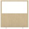 Impulse Plus Clear Half Vision Floor Screen, 1200x1200mm, Beige