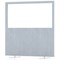 Impulse Plus Clear Half Vision Floor Screen, 1200x1200mm, Light Grey