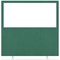 Impulse Plus Clear Half Vision Floor Screen, 1200x1200mm, Palm Green