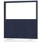 Impulse Plus Clear Half Vision Floor Screen, 1200x1200mm, Royal Blue