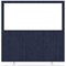 Impulse Plus Clear Half Vision Floor Screen, 1200x1200mm, Royal Blue