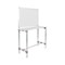 Bi-Office Biofusion Workstation Desk With Magnetic Whiteboard, 1110x470mm Desk, 900x900mm Whiteboard