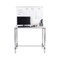 Bi-Office Biofusion Workstation Desk With Magnetic Whiteboard, 1110x470mm Desk, 900x900mm Whiteboard