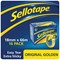 Sellotape Original Golden Tape Rolls, 18mm x 66m, Pack of 16