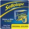Sellotape Original Golden Tape Rolls, 24mm x 66m, Pack of 12
