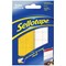 Sellotape Permanent Sticky Hook and Loop Pads, 20x20mm, 24 Sets
