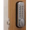 Lockit Mechanical Push Button Digital Lock, Chrome