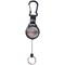 Securikey Karabiner Key Reel with Kevlar Cord, Black and Silver