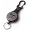 Securikey Karabiner Key Reel with Kevlar Cord, Black and Silver