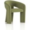 Boho Accent Chair, Forest Green
