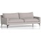 Emmy Cushioned 3 Seater Sofa, Light Grey