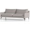Emmy Cushioned 3 Seater Sofa, Light Grey