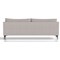 Emmy Cushioned 3 Seater Sofa, Light Grey