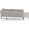 Emmy Cushioned 3 Seater Sofa, Light Grey