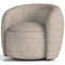 Phoebe Swivel Accent Chair, Cream Boucle