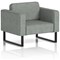 Brixworth Armchair, With Black Legs, In Rivet Fabric, Prime