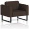Brixworth Armchair, With Black Legs, In Synergy Fabric, Wed
