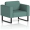 Brixworth Armchair, With Black Legs, In Sumi Fabric, Handa