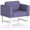 Brixworth Armchair, With White Legs, In Synergy Fabric, Order