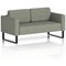 Brixworth 2 Seater Sofa, With Black Legs, In Rivet Fabric, Vitreous Brixworth 2 Seater Sofa, With Black Legs, In Rivet Fabric, Vitreous