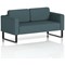 Brixworth 2 Seater Sofa, With Black Legs, In X2 Fabric, Polygon