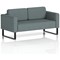 Brixworth 2 Seater Sofa, With Black Legs, In Main Line Flax Fabric, Westminster