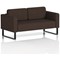 Brixworth 2 Seater Sofa, With Black Legs, In Synergy Fabric, Wed