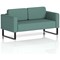 Brixworth 2 Seater Sofa, With Black Legs, In Sumi Fabric, Handa