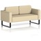 Brixworth 2 Seater Sofa, With Black Legs, In Sumi Fabric, Zen
